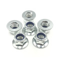 M10 M20 Stainless Steel Nylon Insert Hex Flange Lock Nut DIN6923